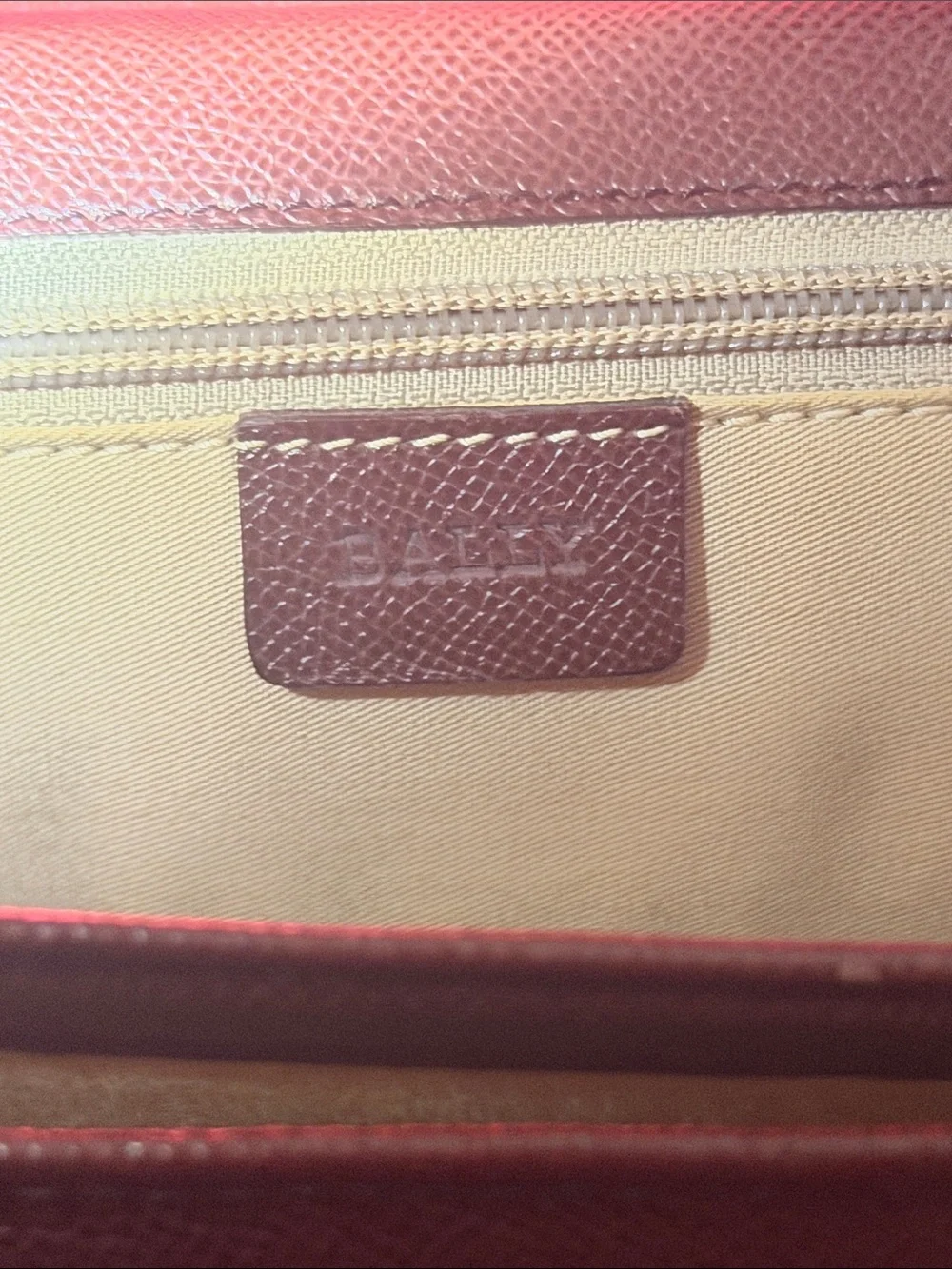 💼 Authentic Bally Men's Briefcase 💼 in Deep Brown with Gold Toned Hardware
